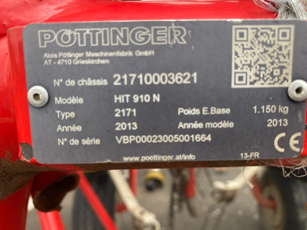 Kreiselheuer typu Pöttinger HIT 910 N, Gebrauchtmaschine v SAINT FLOUR (Obrázek 7)