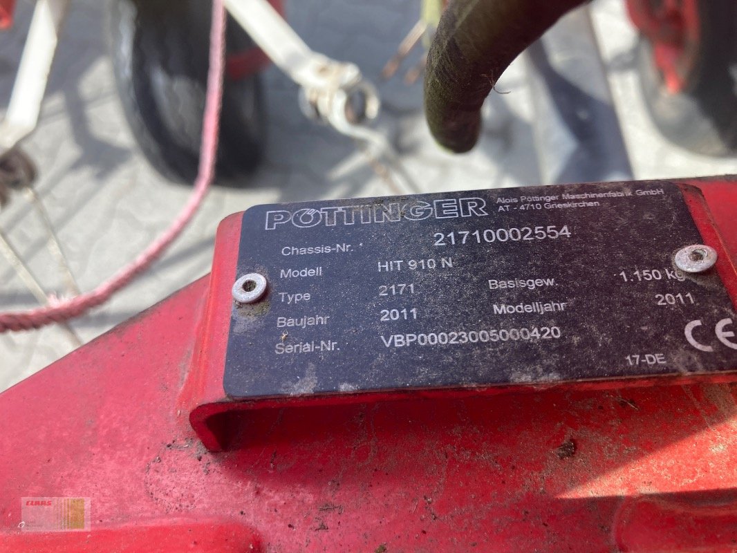 Kreiselheuer typu Pöttinger Hit 910 N, Gebrauchtmaschine v Alveslohe (Obrázek 13)