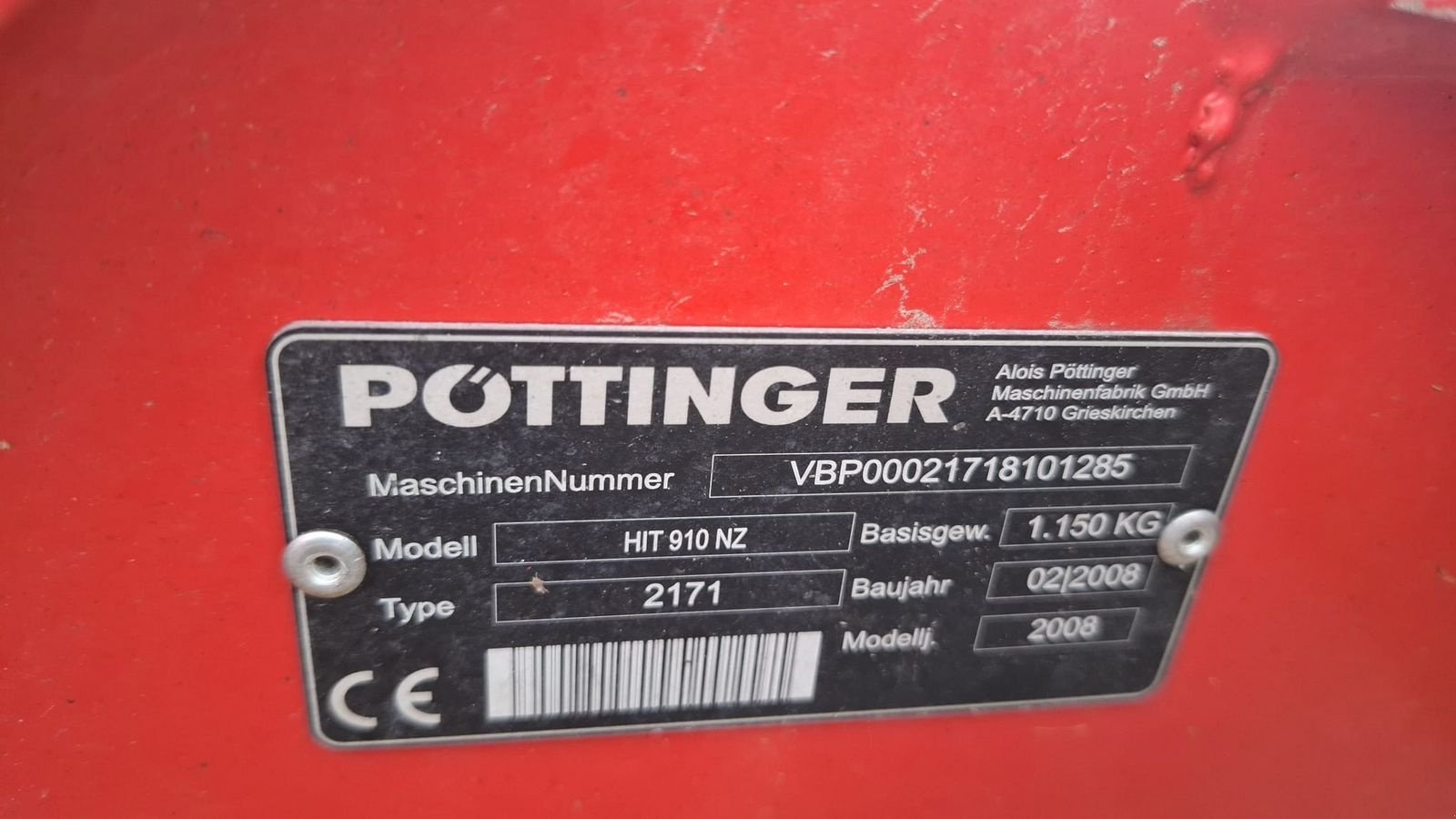 Kreiselheuer des Typs Pöttinger Hit 910 NZ, Gebrauchtmaschine in Gundertshausen (Bild 3)