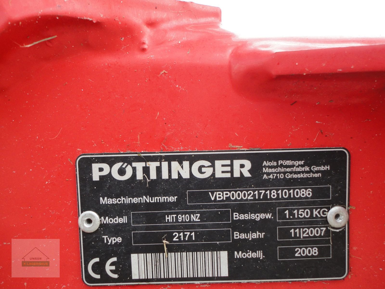 Kreiselheuer Türe ait Pöttinger Hit 910 NZ, Gebrauchtmaschine içinde Freistadt (resim 5)