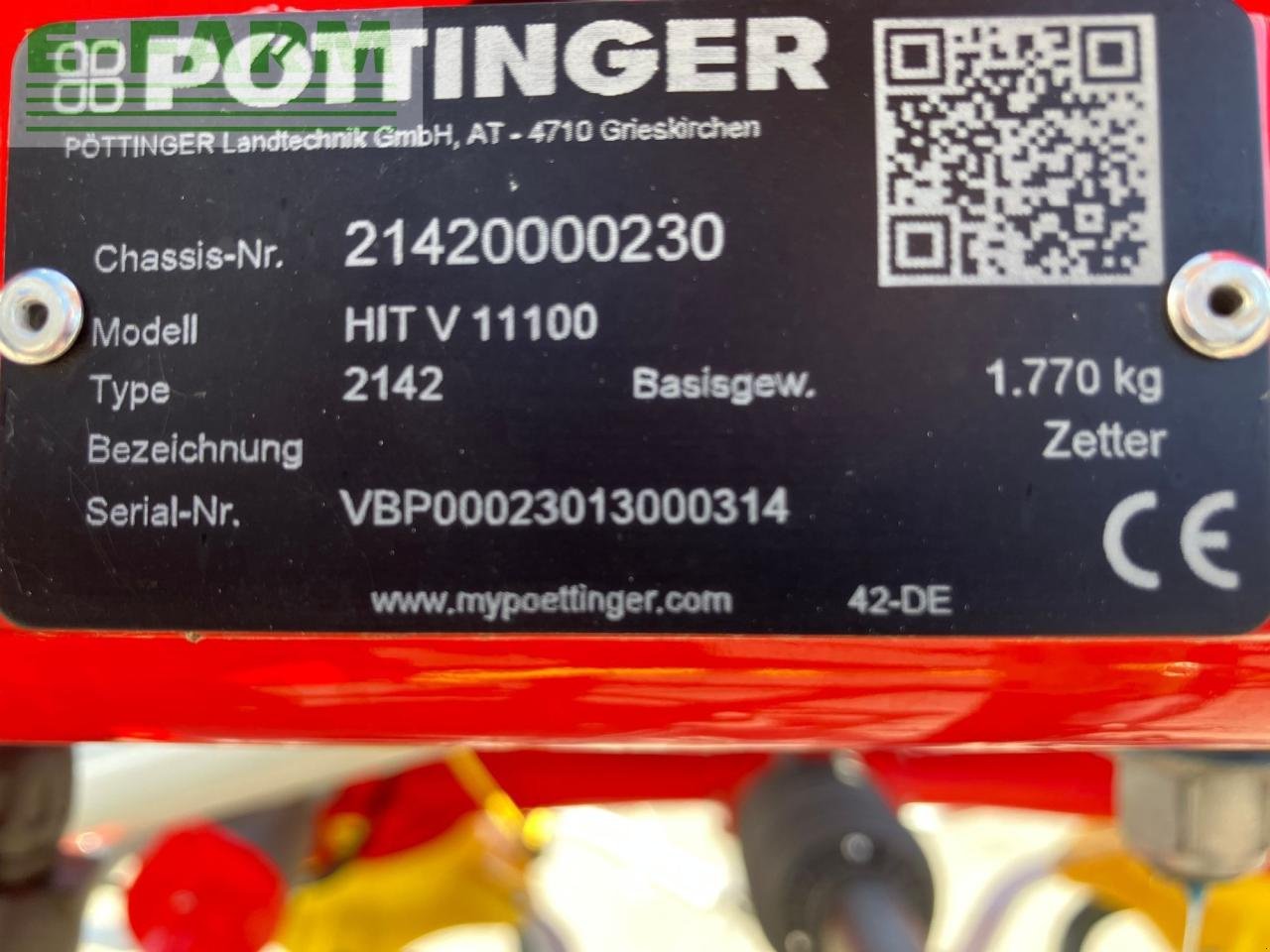 Kreiselheuer of the type Pöttinger HIT V 11100, Gebrauchtmaschine in REDLHAM (Picture 12)