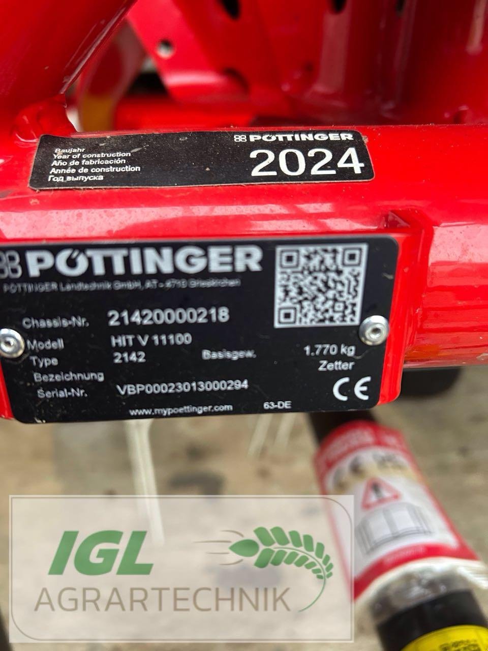 Kreiselheuer of the type Pöttinger HIT V 11100, Gebrauchtmaschine in Nabburg (Picture 5)