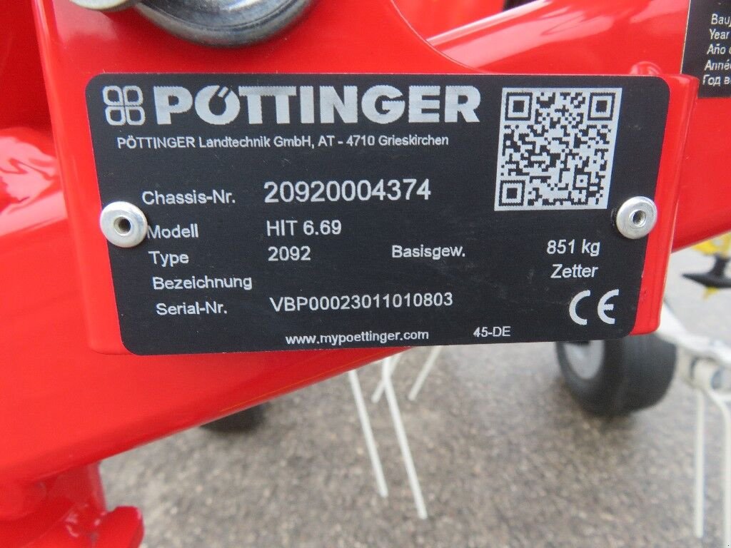 Kreiselheuer Türe ait Pöttinger Hit.6.69, Neumaschine içinde Frankenmarkt (resim 13)