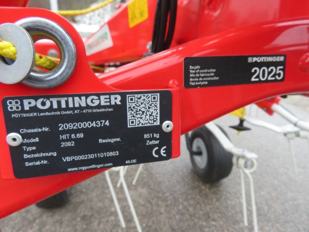 Kreiselheuer Türe ait Pöttinger Hit.6.69, Neumaschine içinde Frankenmarkt (resim 12)