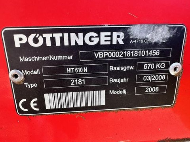 Kreiselheuer typu Pöttinger Kreiselheuer HIT 610N, gebraucht, Gebrauchtmaschine v Tamsweg (Obrázek 15)