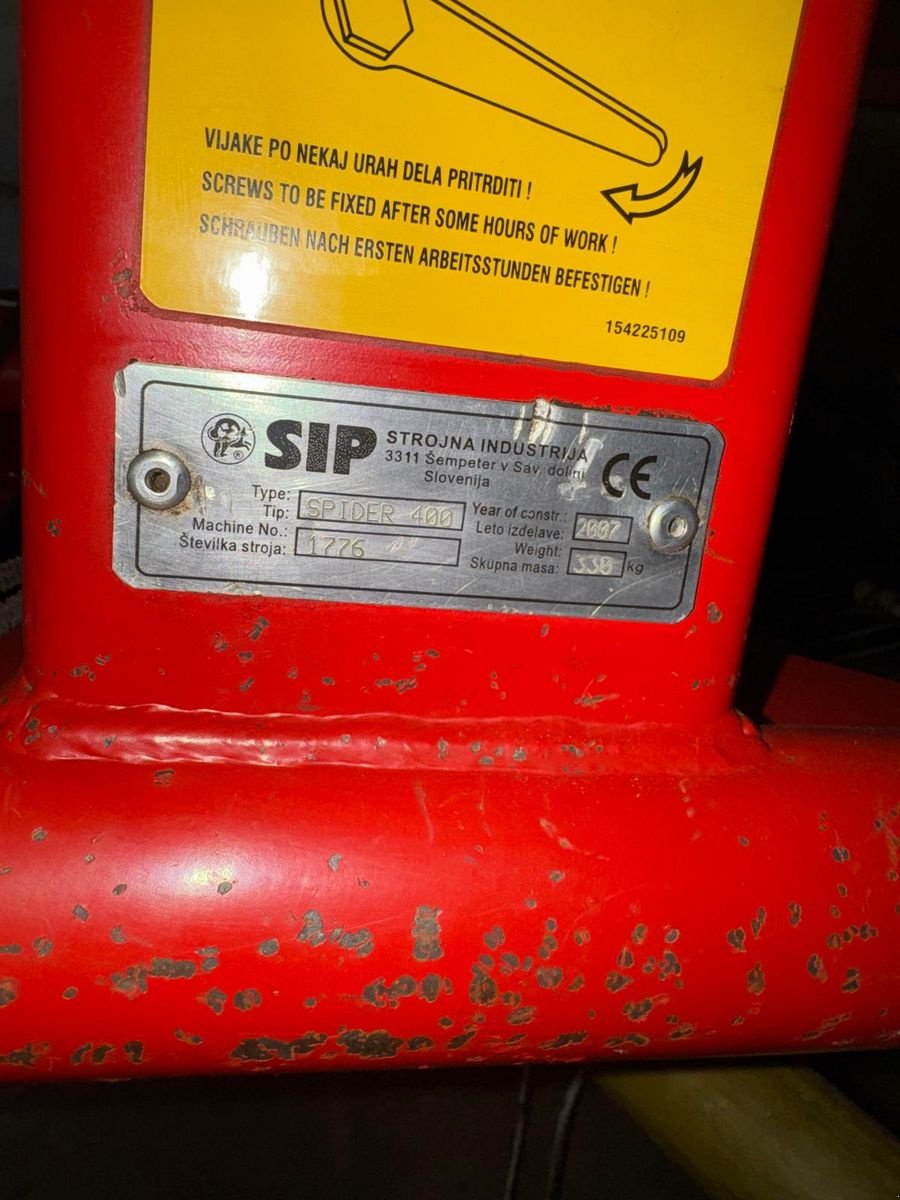 Kreiselheuer Türe ait SIP Spider 400, Gebrauchtmaschine içinde Burgkirchen (resim 3)