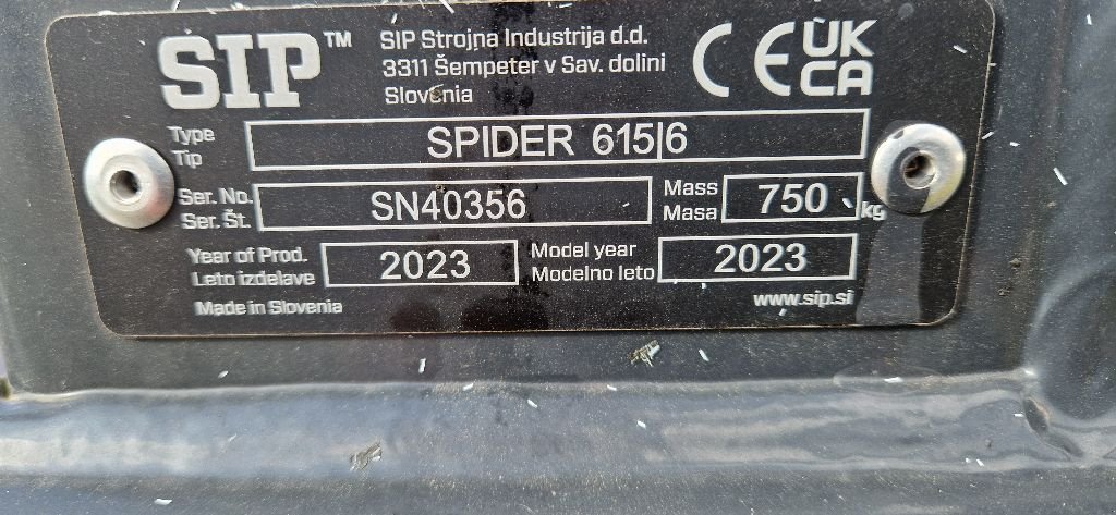 Kreiselheuer Türe ait SIP spider 615/6, Gebrauchtmaschine içinde SYLVAINS LES MOULINS (resim 2)