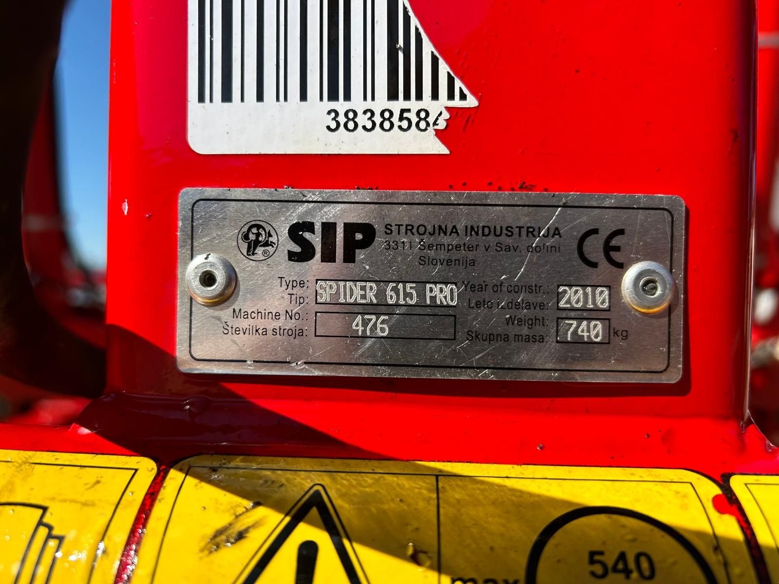 Kreiselheuer του τύπου SIP Spider 615 PRO, Gebrauchtmaschine σε Kirchdorf (Φωτογραφία 13)