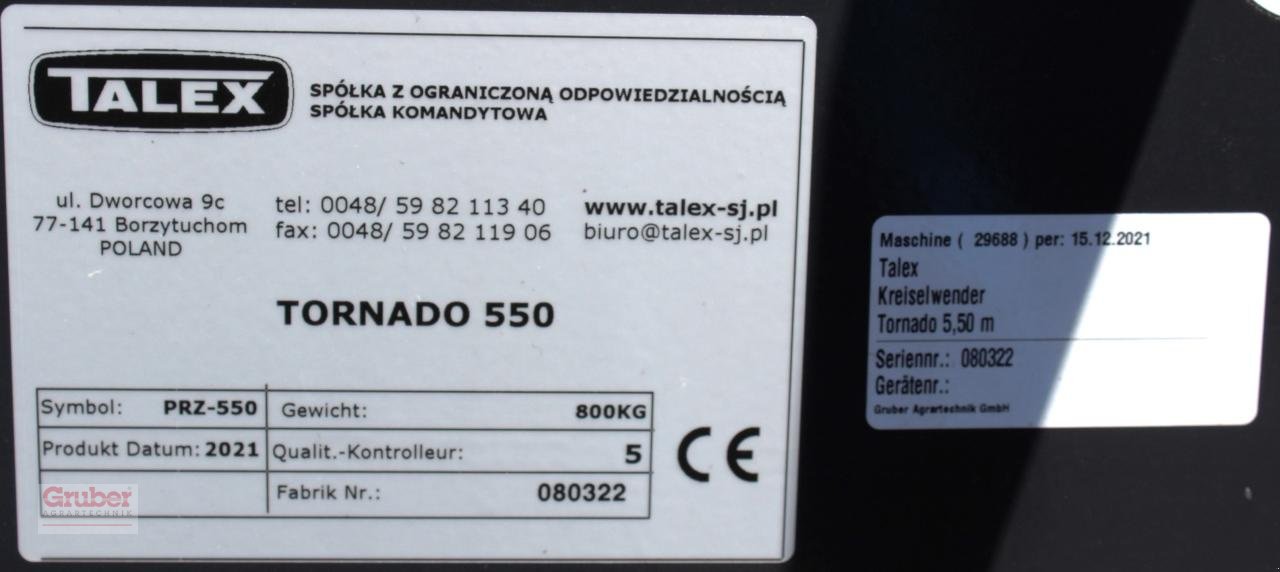 Kreiselheuer des Typs Talex Tornado 550, Neumaschine in Elsnig (Bild 4)