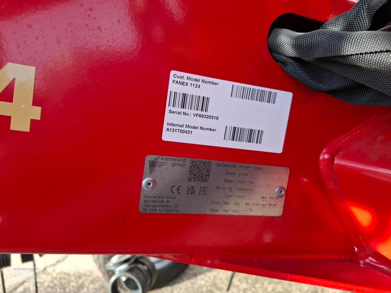 Kreiselheuer Türe ait Vicon FANEX 1124, Gebrauchtmaschine içinde Unterdietfurt (resim 10)