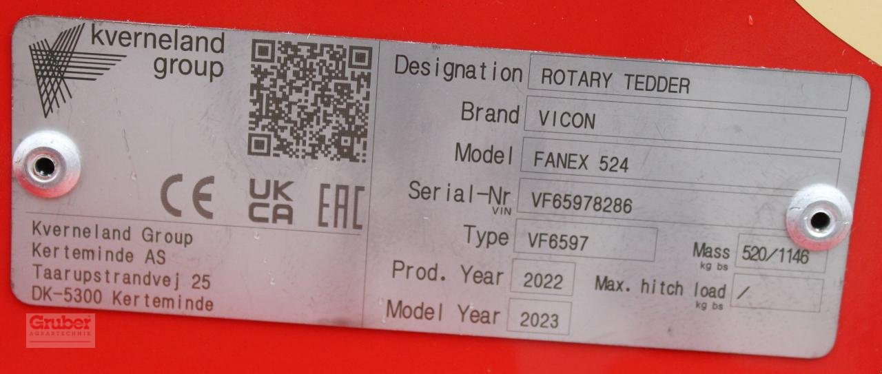 Kreiselheuer of the type Vicon Fanex 524 CompactLine, Neumaschine in Leipzig OT Engelsdorf (Picture 6)