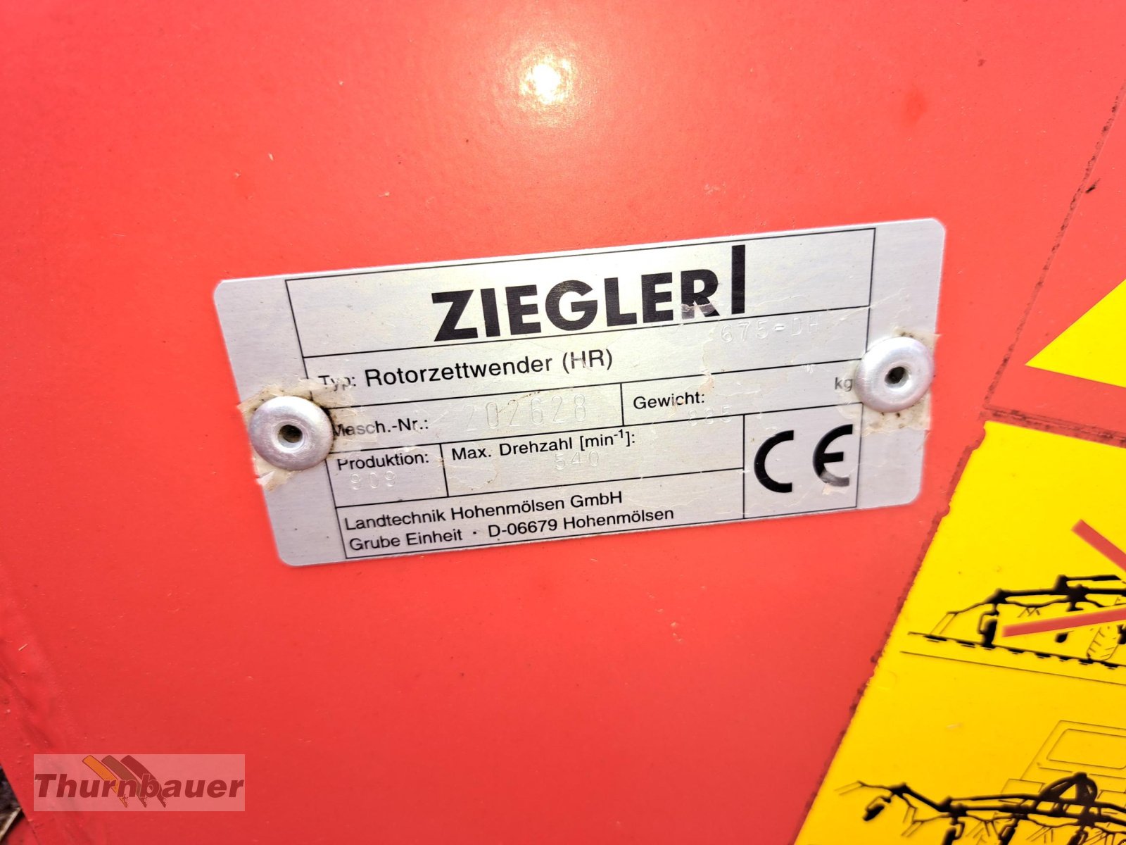 Kreiselheuer des Typs Ziegler HR 675-DH, Gebrauchtmaschine in Cham (Bild 5)