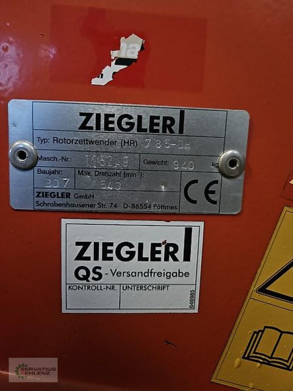 Kreiselheuer des Typs Ziegler HR 785-DH, Gebrauchtmaschine in Prüm-Dausfeld (Bild 2)