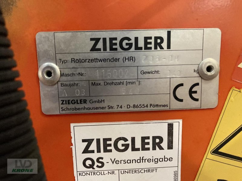 Kreiselheuer typu Ziegler HR785DH, Gebrauchtmaschine v Spelle (Obrázek 10)