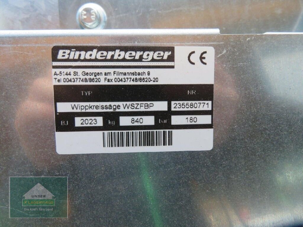 Kreissäge & Wippsäge typu Binderberger WS 700 FB-Z proline, Neumaschine w Hofkirchen (Zdjęcie 10)