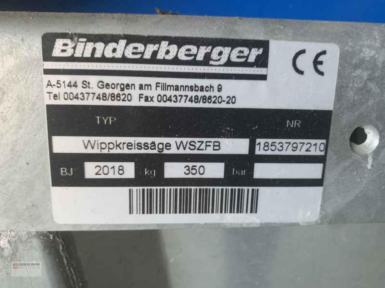 Kreissäge & Wippsäge tip Binderberger WSZFB, Gebrauchtmaschine in Gottenheim (Poză 2)