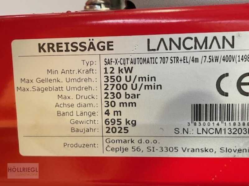 Kreissäge & Wippsäge tip Lancman SAF 707, Neumaschine in Hohenburg (Poză 6)