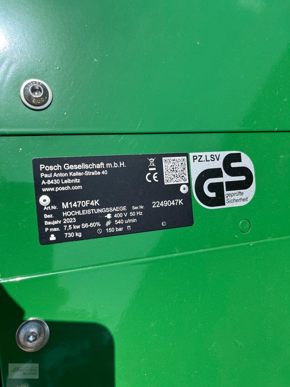 Kreissäge & Wippsäge typu Posch EasyCut 700 ZE7,5+F4, Neumaschine v Coppenbruegge (Obrázek 7)