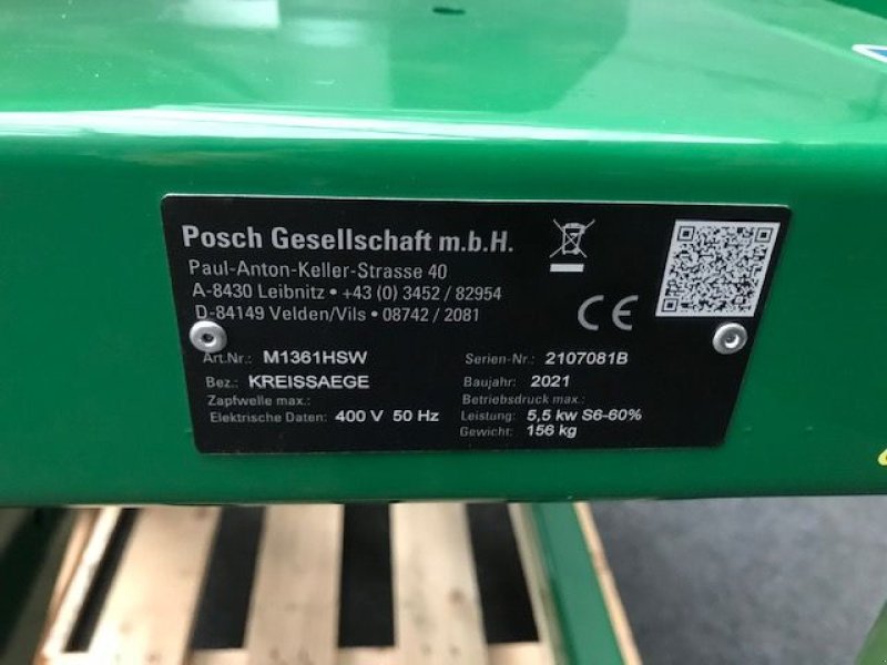 Kreissäge & Wippsäge typu Posch Wippsäge mit Widia-Sägeblatt Elektromotor, Neumaschine w Tamsweg (Zdjęcie 4)