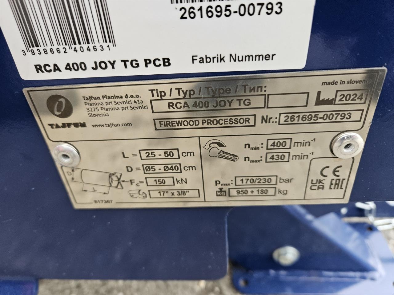 Kreissäge & Wippsäge del tipo Tajfun RCA 400 Joy TG Vorführgerät, Neumaschine en Ampfing (Imagen 11)