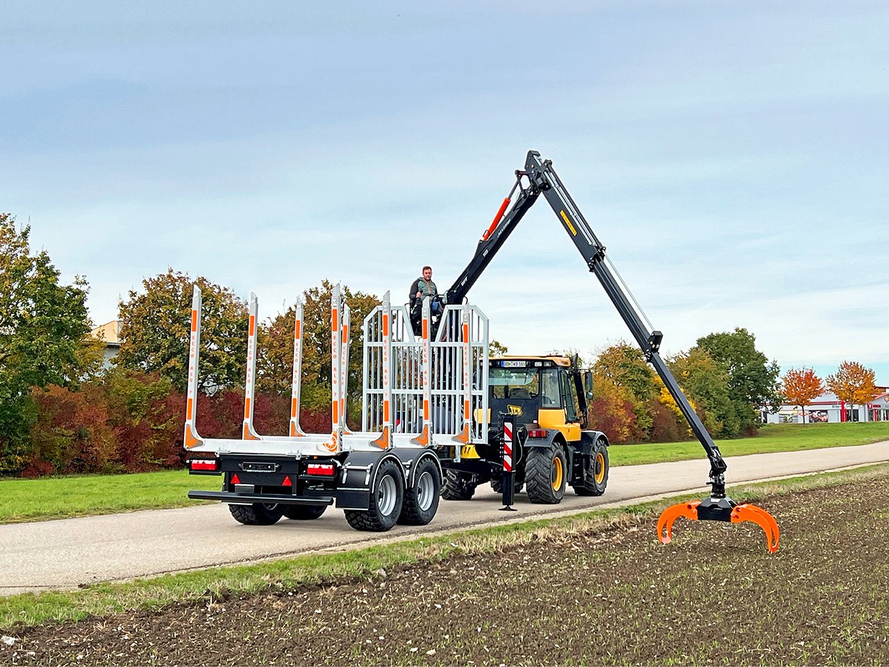 Kurzholzanhänger typu Reil & Eichinger Tandem-Kurzholzanhänger WTR 21/905, Neumaschine w Nittenau (Zdjęcie 12)