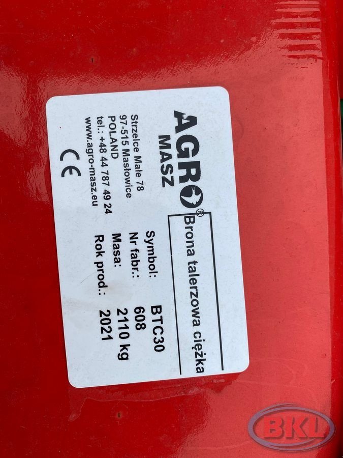 Kurzscheibenegge des Typs Agro-Masz BTC30 Schwere Kurzscheibenegge, Neumaschine in Rovisce (Bild 10)