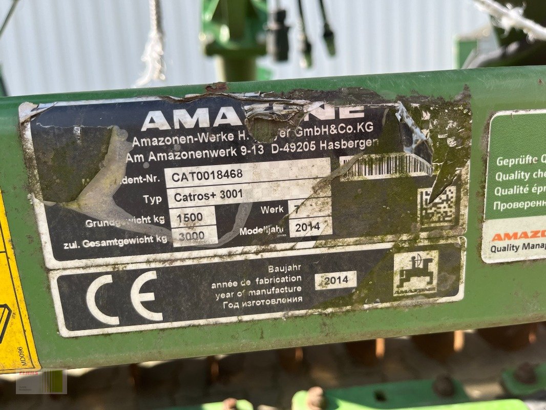 Kurzscheibenegge Türe ait Amazone CATROS+ 3001, Gebrauchtmaschine içinde Schenefeld (resim 7)