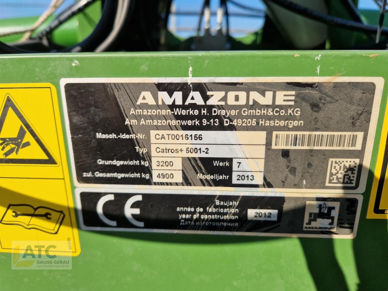 Kurzscheibenegge Türe ait Amazone Catros+5001-2, Gebrauchtmaschine içinde Groß-Gerau (resim 4)