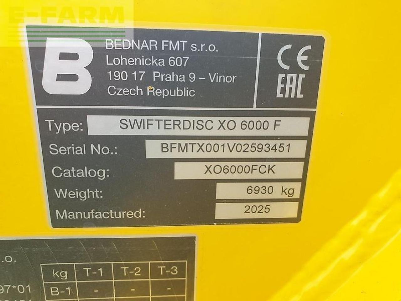 Kurzscheibenegge des Typs Bednar swifterdisc xo 6000 f, Gebrauchtmaschine in NEUENDORF AM SPECK (Bild 6)