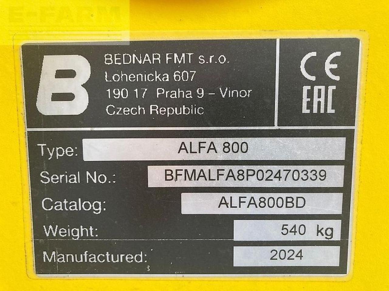 Kurzscheibenegge des Typs Bednar xe 12400 profi +alfa 800, Gebrauchtmaschine in NEUENDORF AM SPECK (Bild 8)