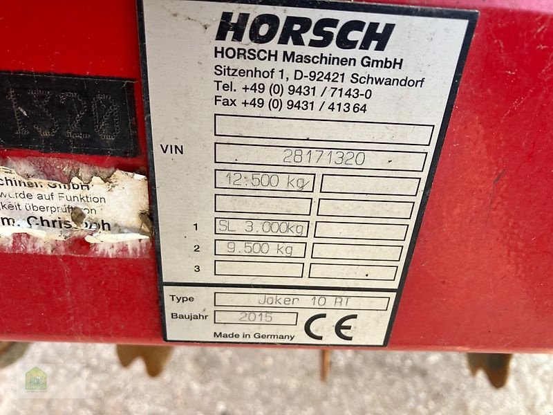 Kurzscheibenegge типа Horsch Joker 10 RT, Gebrauchtmaschine в Salsitz (Фотография 5)