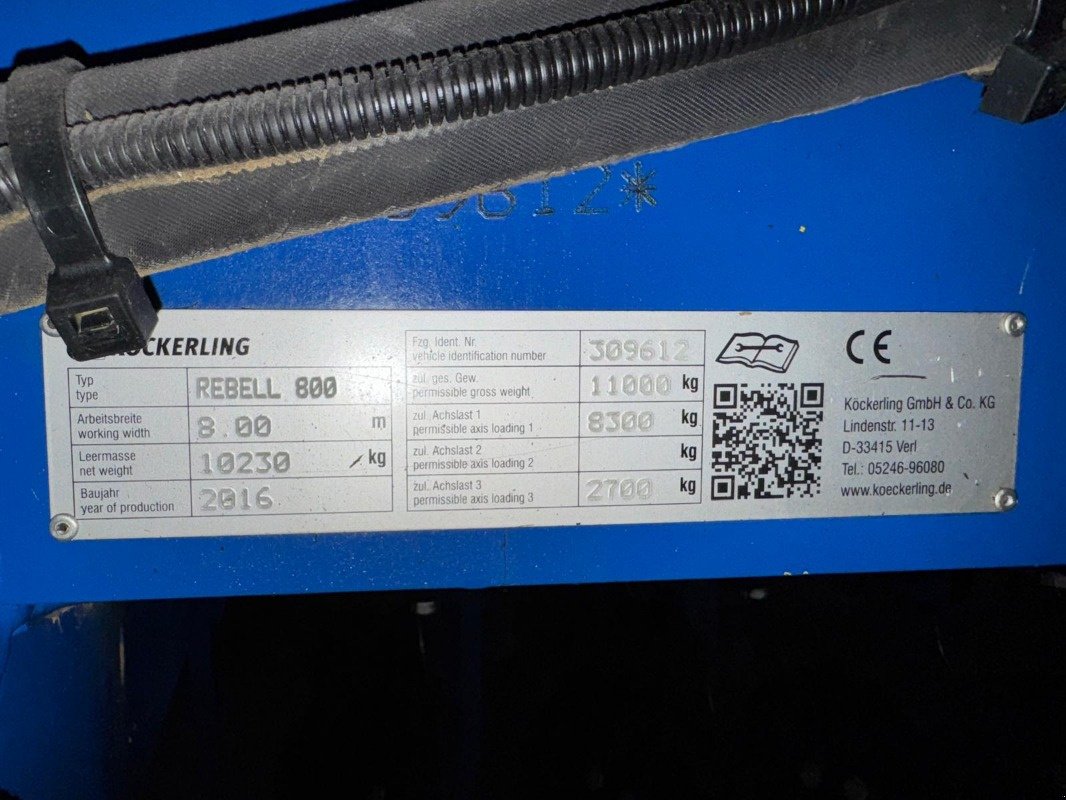 Kurzscheibenegge a típus Köckerling Rebell 800 Profiline, Gebrauchtmaschine ekkor: Ebeleben (Kép 8)