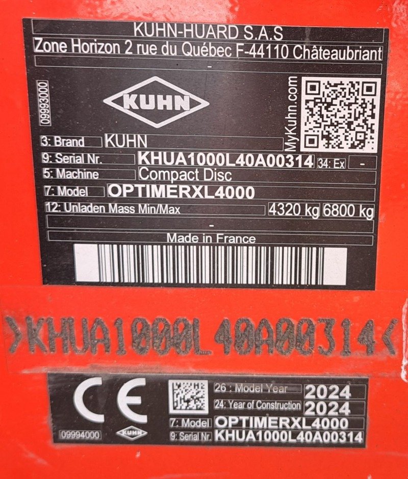 Kurzscheibenegge typu Kuhn Optimer XL 400, Gebrauchtmaschine v Burkau (Obrázek 13)