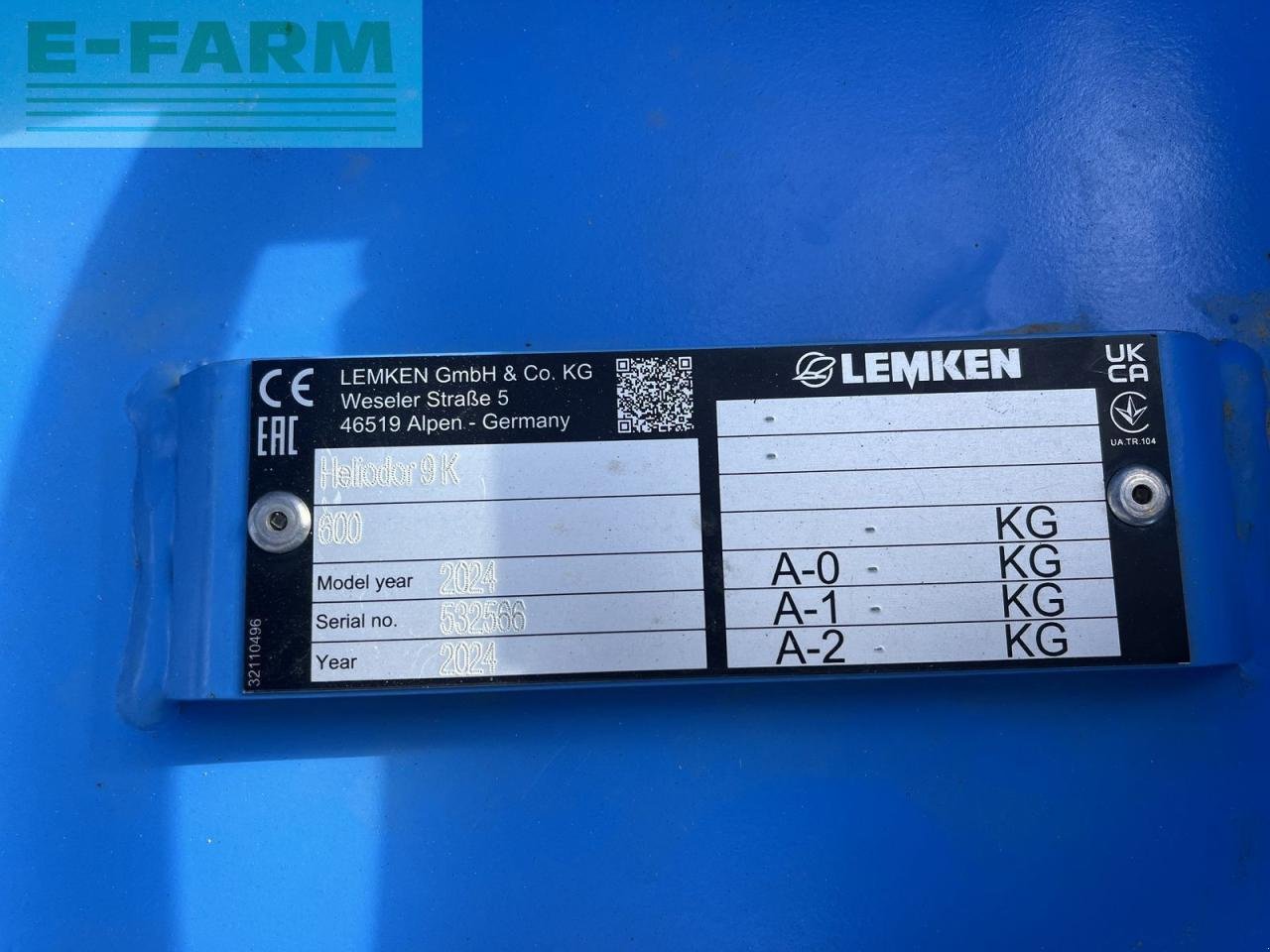 Kurzscheibenegge za tip Lemken heliodor 9k/600, Gebrauchtmaschine u ILZ (Slika 10)