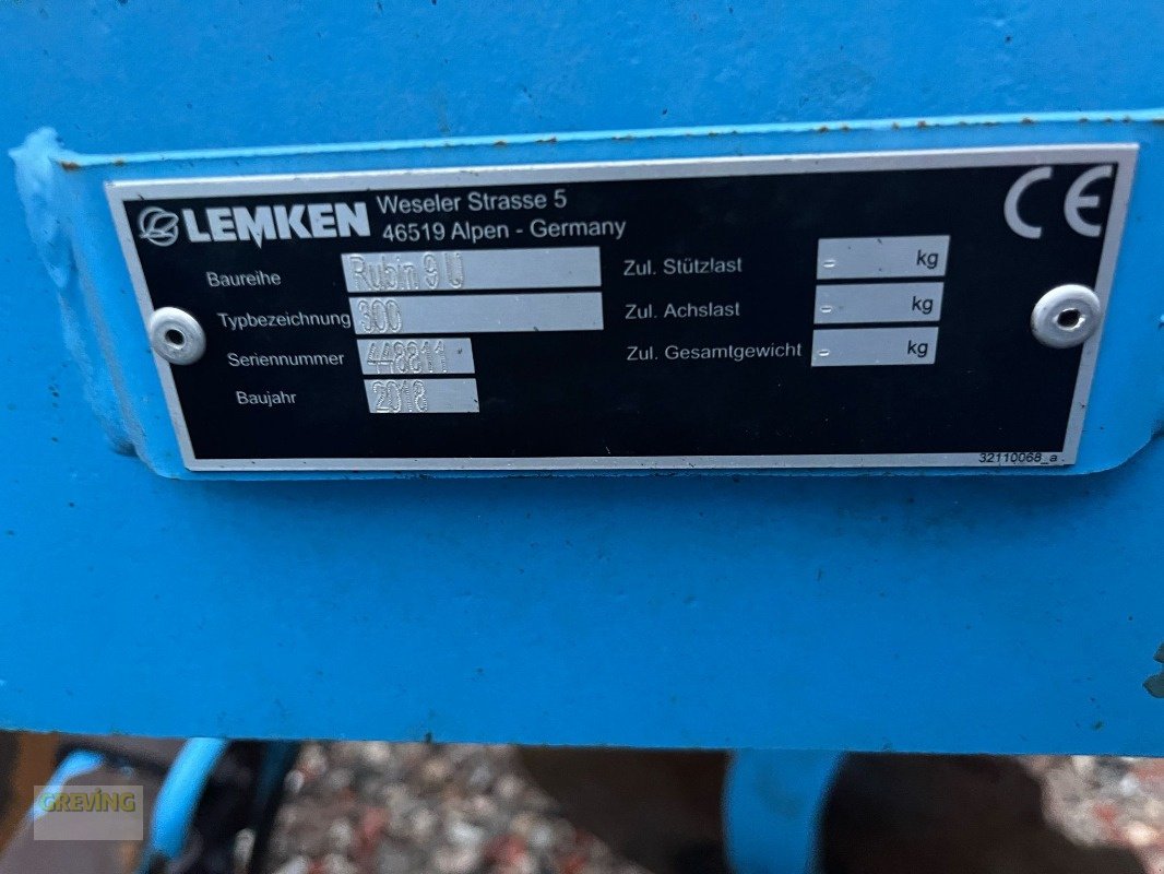 Kurzscheibenegge des Typs Lemken Rubin 9/300, Gebrauchtmaschine in Ahaus (Bild 19)