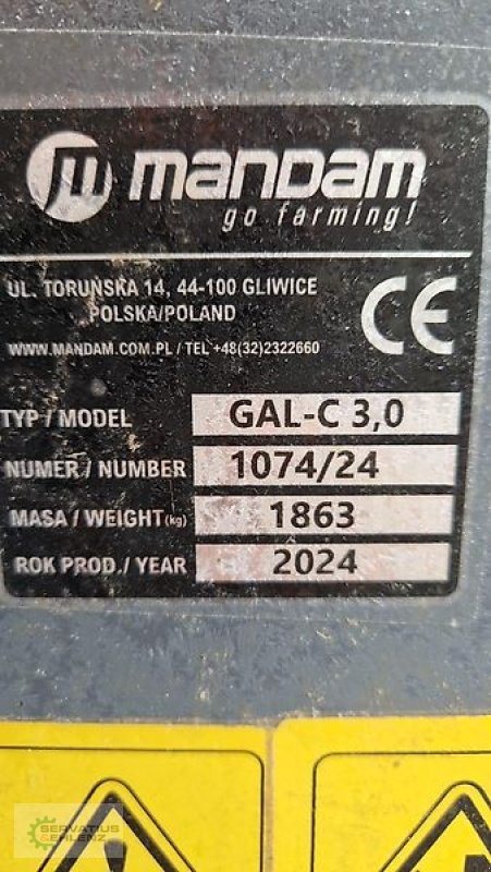 Kurzscheibenegge del tipo Mandam GAL-C 3,0, Gebrauchtmaschine en Rittersdorf (Imagen 8)