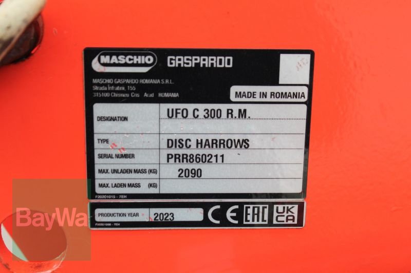 Kurzscheibenegge del tipo Maschio UFO 300, Gebrauchtmaschine In Straubing (Immagine 8)