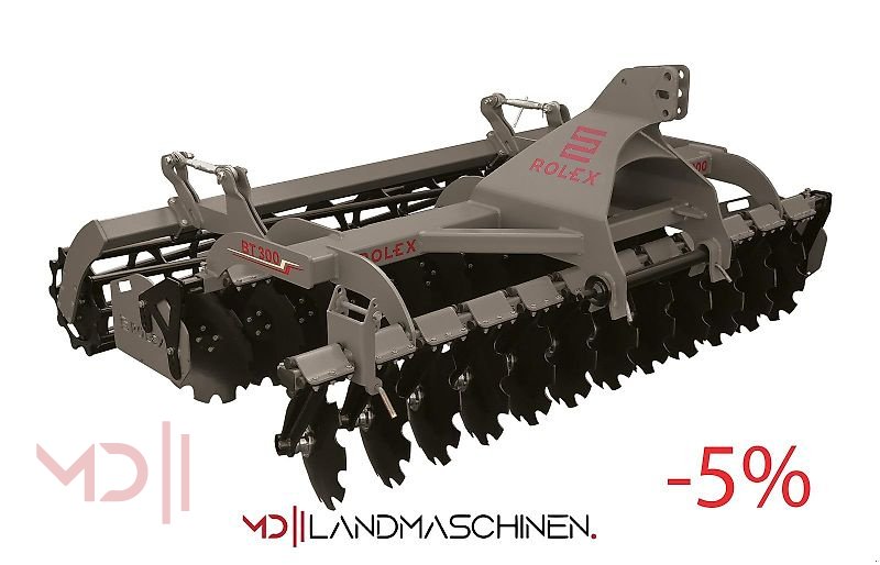 Kurzscheibenegge a típus MD Landmaschinen RX Scheibenegge BT  2,5 m 2,7m 3,0m 3,5m ,4,0m, Neumaschine ekkor: Zeven (Kép 1)