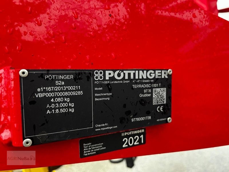 Kurzscheibenegge Türe ait Pöttinger Terradisc 6001 T, Gebrauchtmaschine içinde Prenzlau (resim 8)