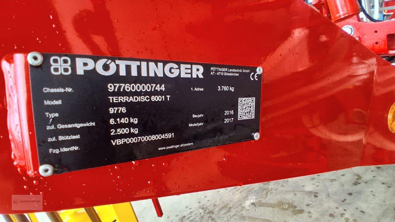 Kurzscheibenegge Türe ait Pöttinger Terradisc 6001 T, Gebrauchtmaschine içinde Twist - Rühlerfeld (resim 7)