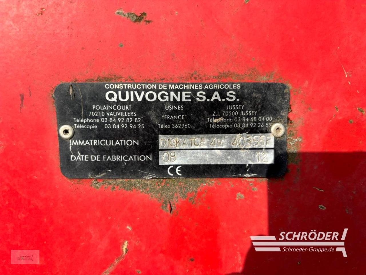 Kurzscheibenegge του τύπου Quivogne DISKATOR 4,00 M, Gebrauchtmaschine σε Schwarmstedt (Φωτογραφία 2)