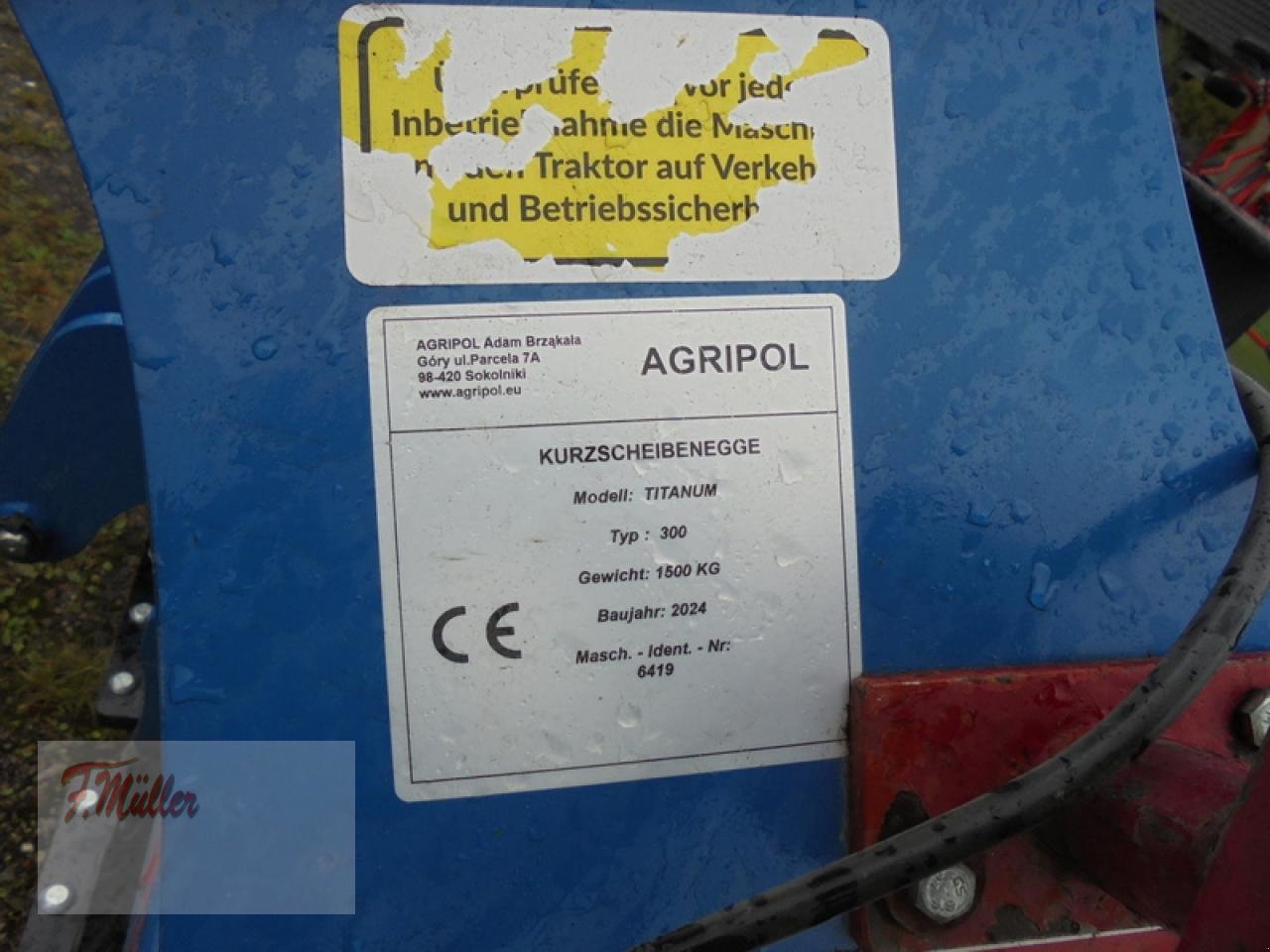 Kurzscheibenegge des Typs Sonstige AGRIPOL TITANUM 300, Neumaschine in Taaken (Bild 4)