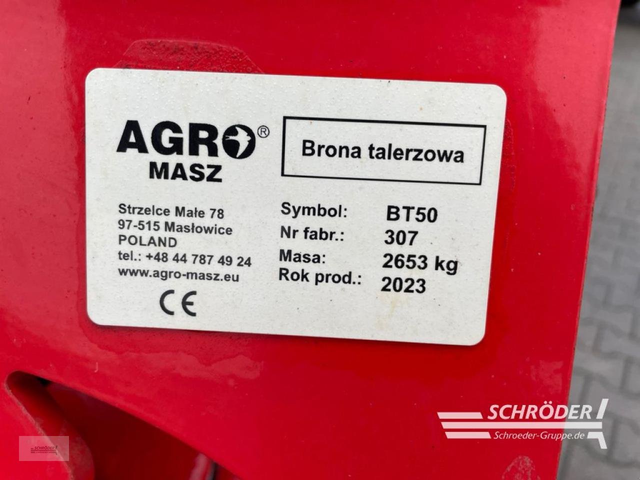 Kurzscheibenegge des Typs Sonstige AGRO-MASZ BT 50 H, Gebrauchtmaschine in Wildeshausen (Bild 18)