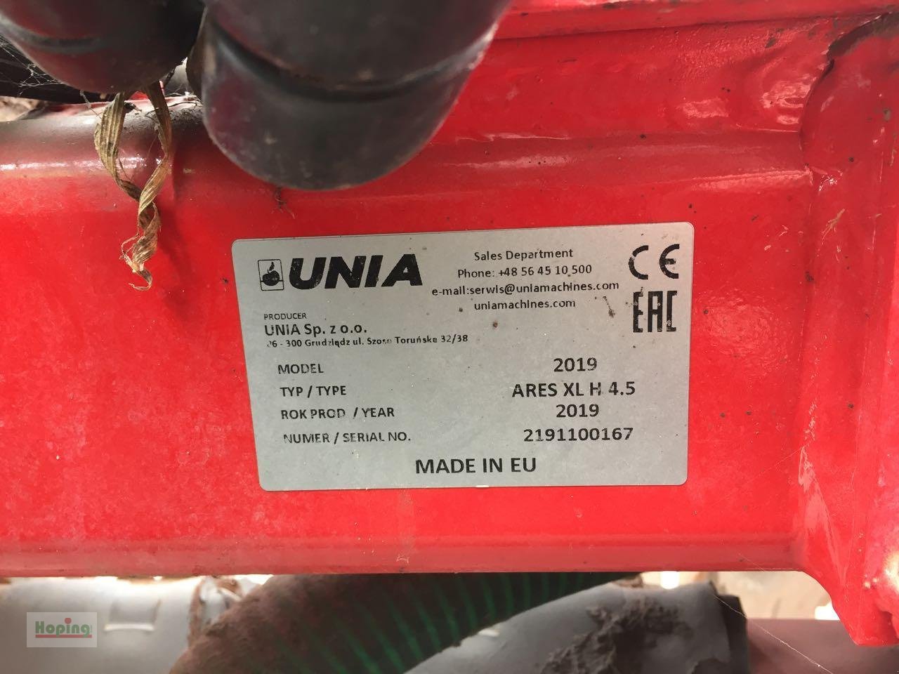 Kurzscheibenegge tip Unia ARES XL 4,5 H, Gebrauchtmaschine in Bakum (Poză 13)