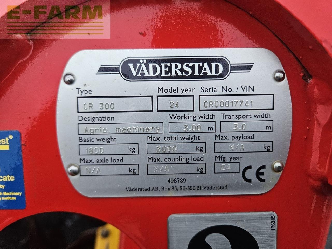 Kurzscheibenegge типа Väderstad carrier crd 300 crosscutter, Gebrauchtmaschine в ILZ (Фотография 10)