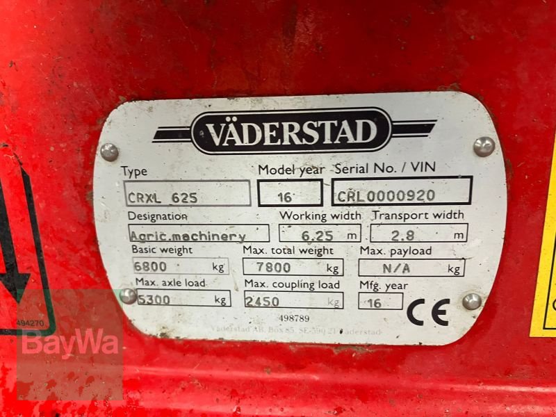 Kurzscheibenegge des Typs Väderstad CRXL 625, Gebrauchtmaschine in Niederviehbach (Bild 13)