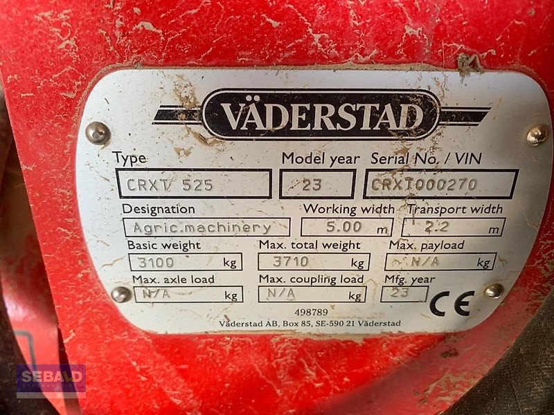 Kurzscheibenegge Türe ait Väderstad Kurzscheibenegge Carrier XT 525, Gebrauchtmaschine içinde Zweibrücken (resim 5)