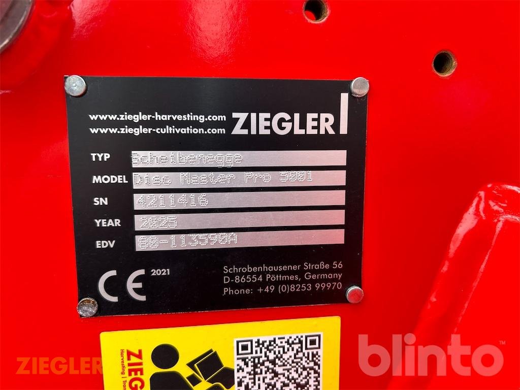 Kurzscheibenegge del tipo Ziegler Disc Master Pro 5001, Neumaschine en Pöttmes (Imagen 11)