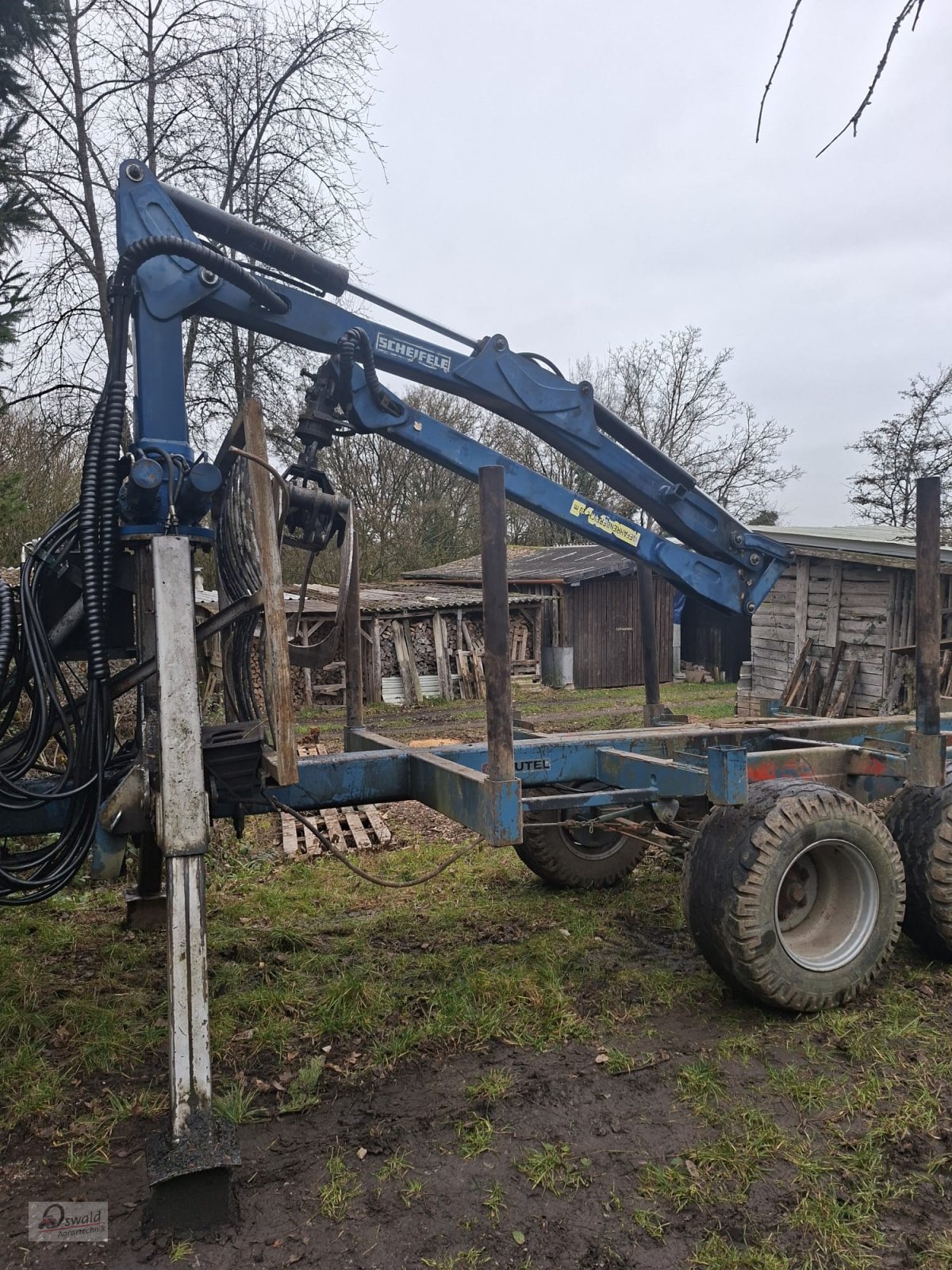Ladekran des Typs Scheifele Forstkran, Gebrauchtmaschine in Regen (Bild 2)