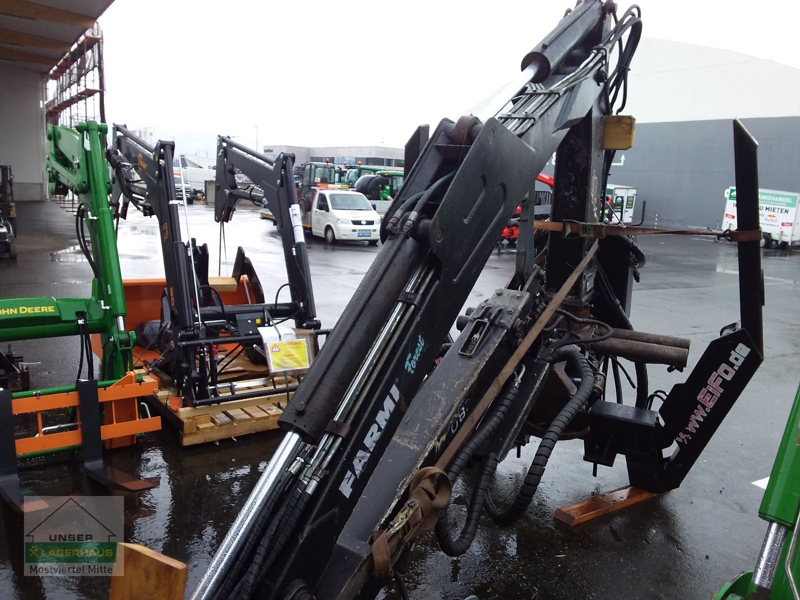 Ladekrane & Rückezange des Typs Farmi Familie ET 8, Gebrauchtmaschine in Bergland (Bild 2)